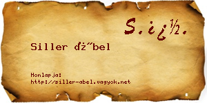 Siller Ábel névjegykártya